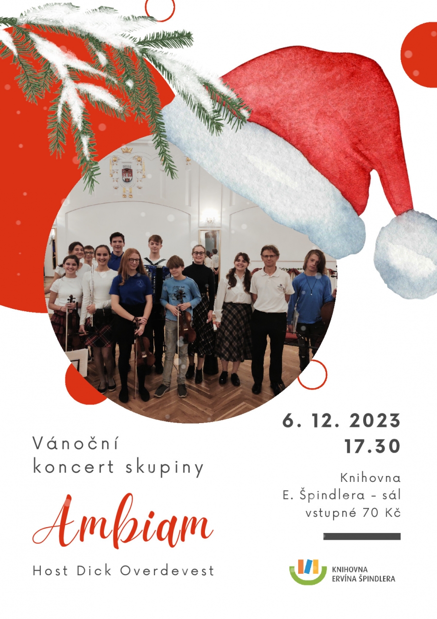 Plakát akce Vánoční koncert skupiny Ambiam