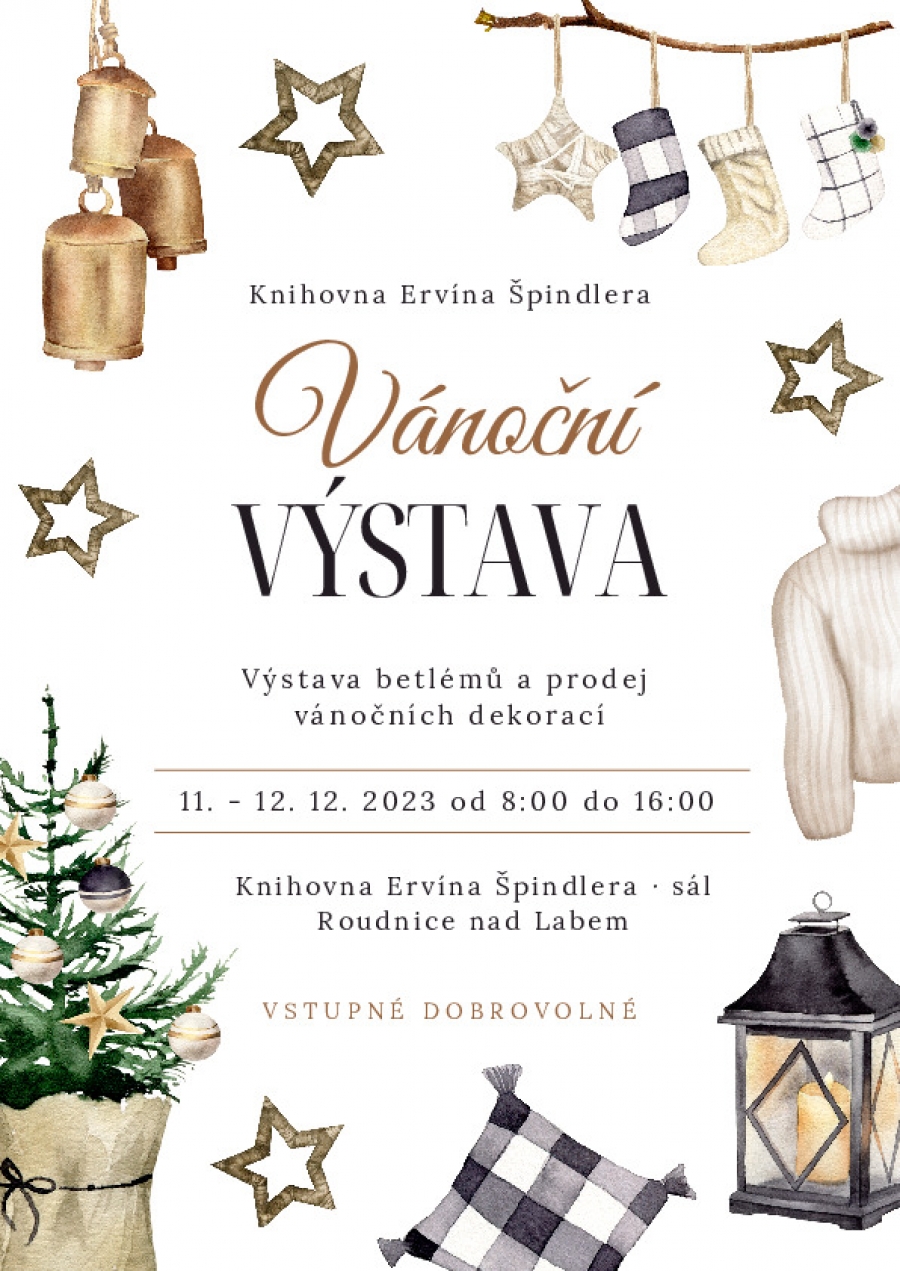 Plakát akce Vánoční výstava